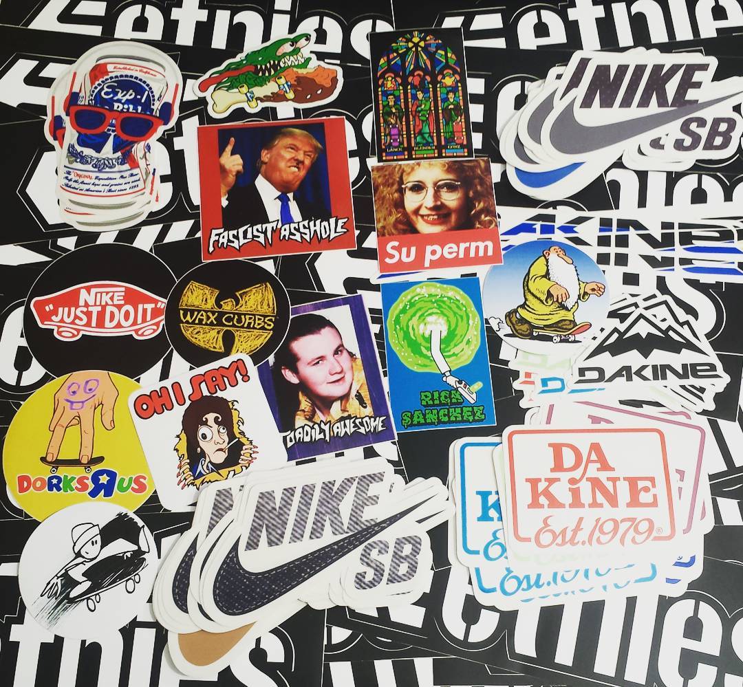 New Stickers just added from Nike, Etnies, Expedition One, Class 2B and Dakine