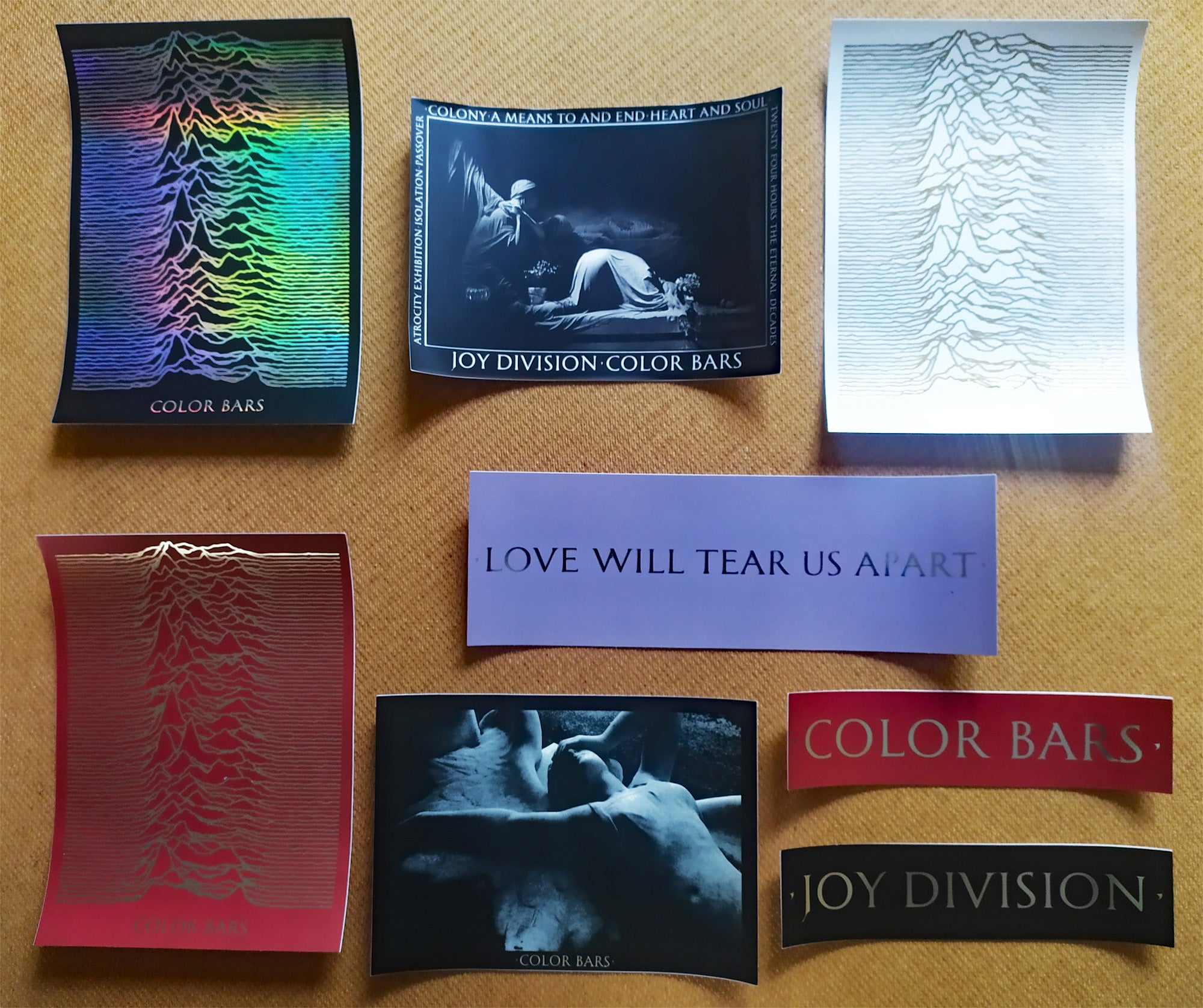 Color Bars X Joy Division Stickers just added!!