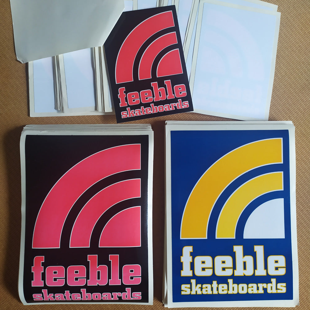 Feeble Skateboards stickers just added to SkateboardStickers.com