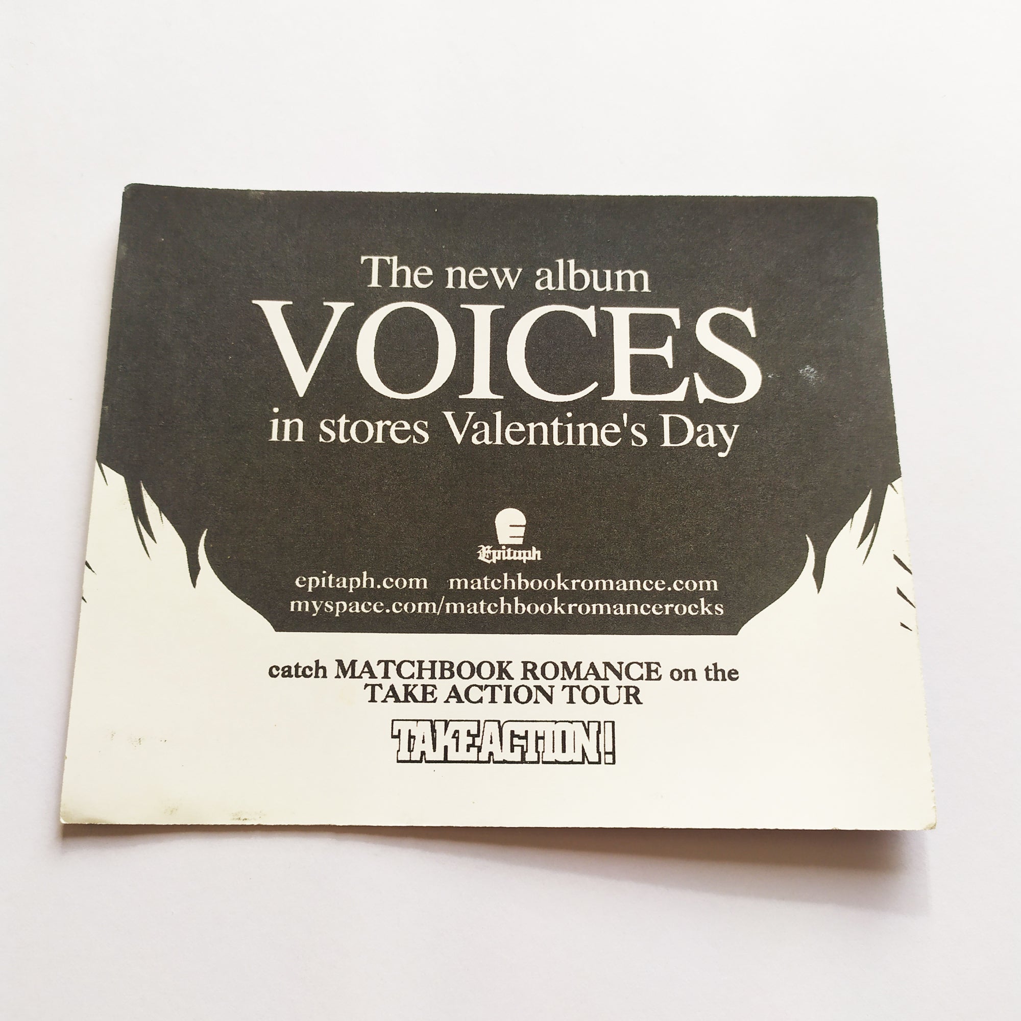 Matchbook Romance - Voices Music Sticker - SkateboardStickers.com