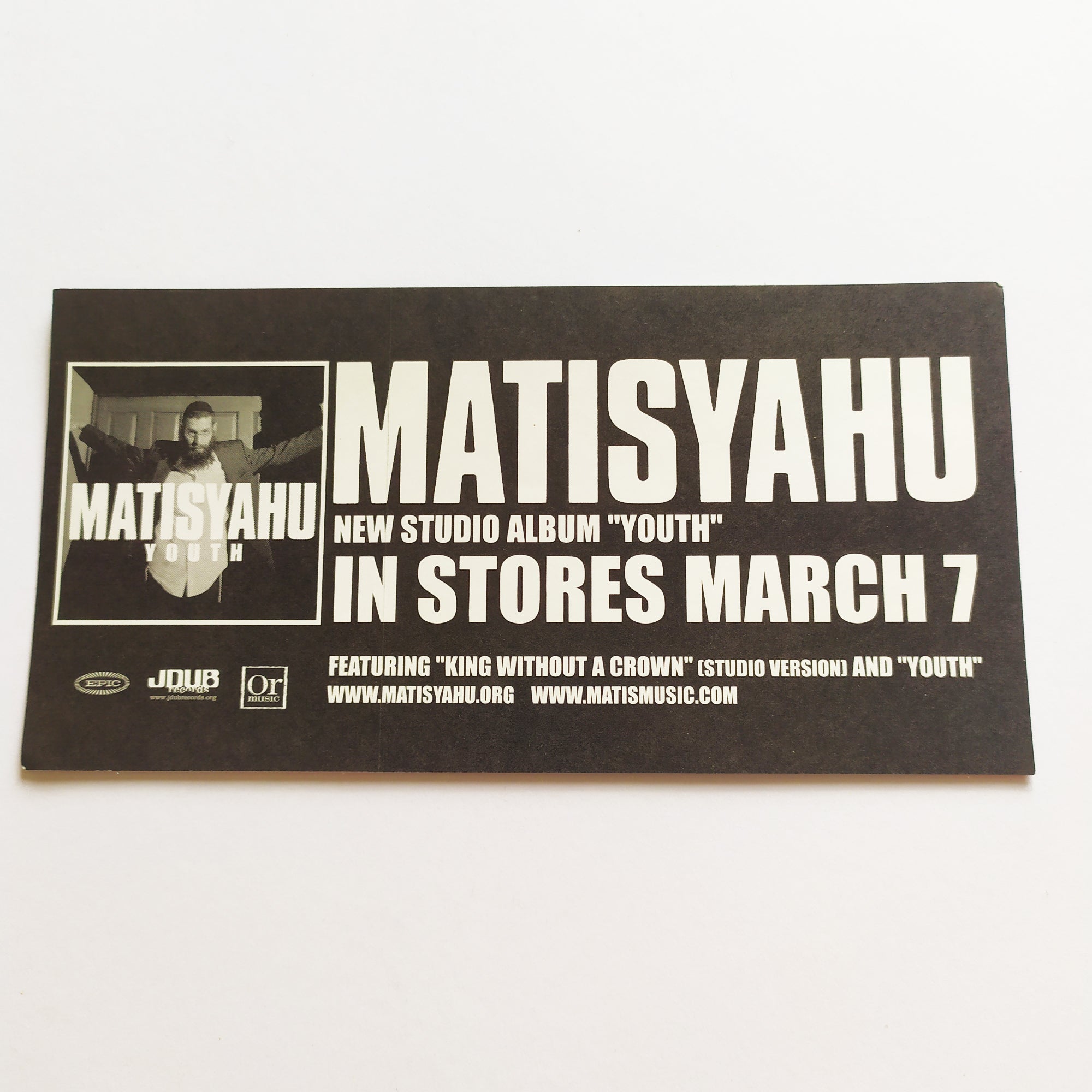 Matisyahu - Youth Music Sticker - SkateboardStickers.com