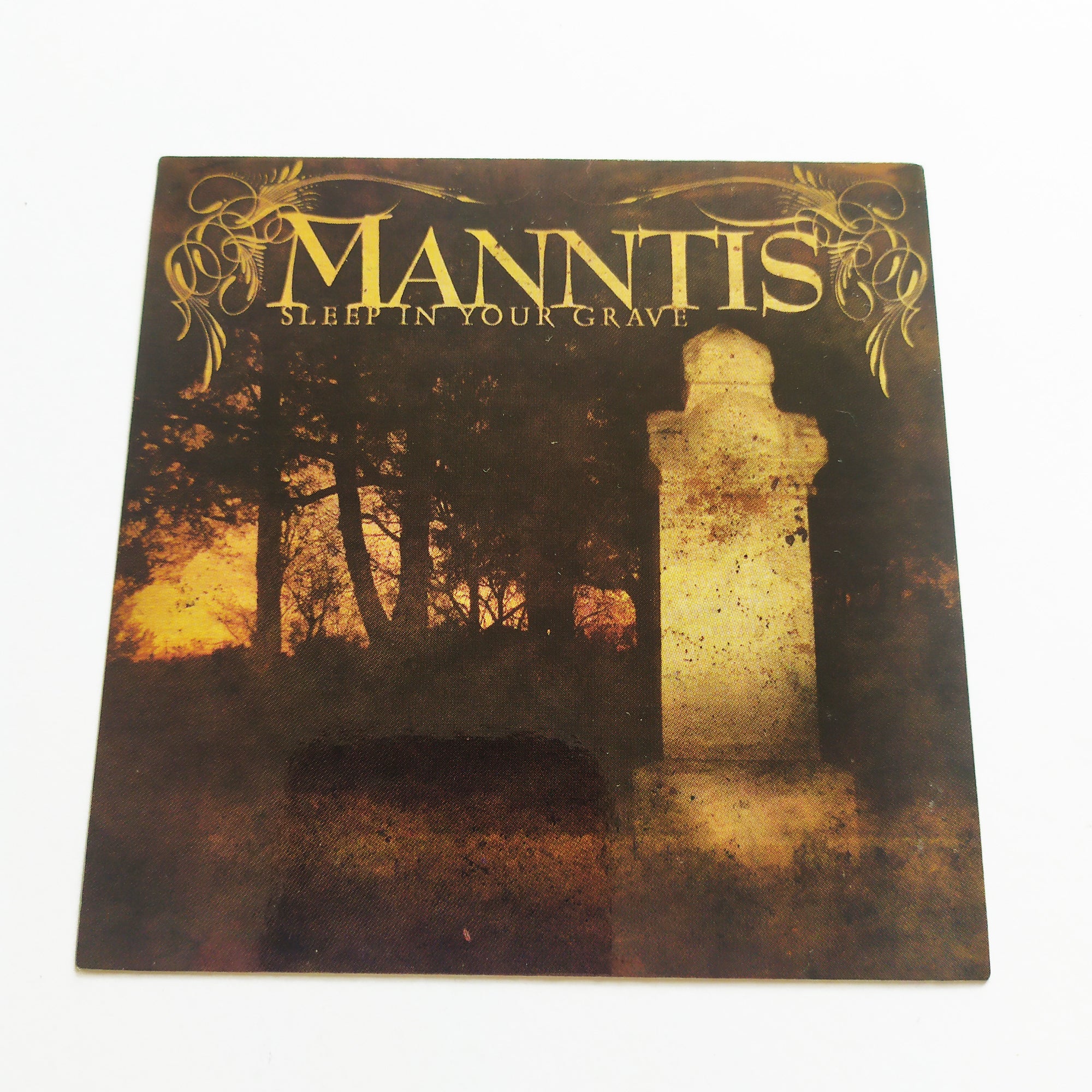 Manntis - Sleep In Your Grave Music Sticker - SkateboardStickers.com