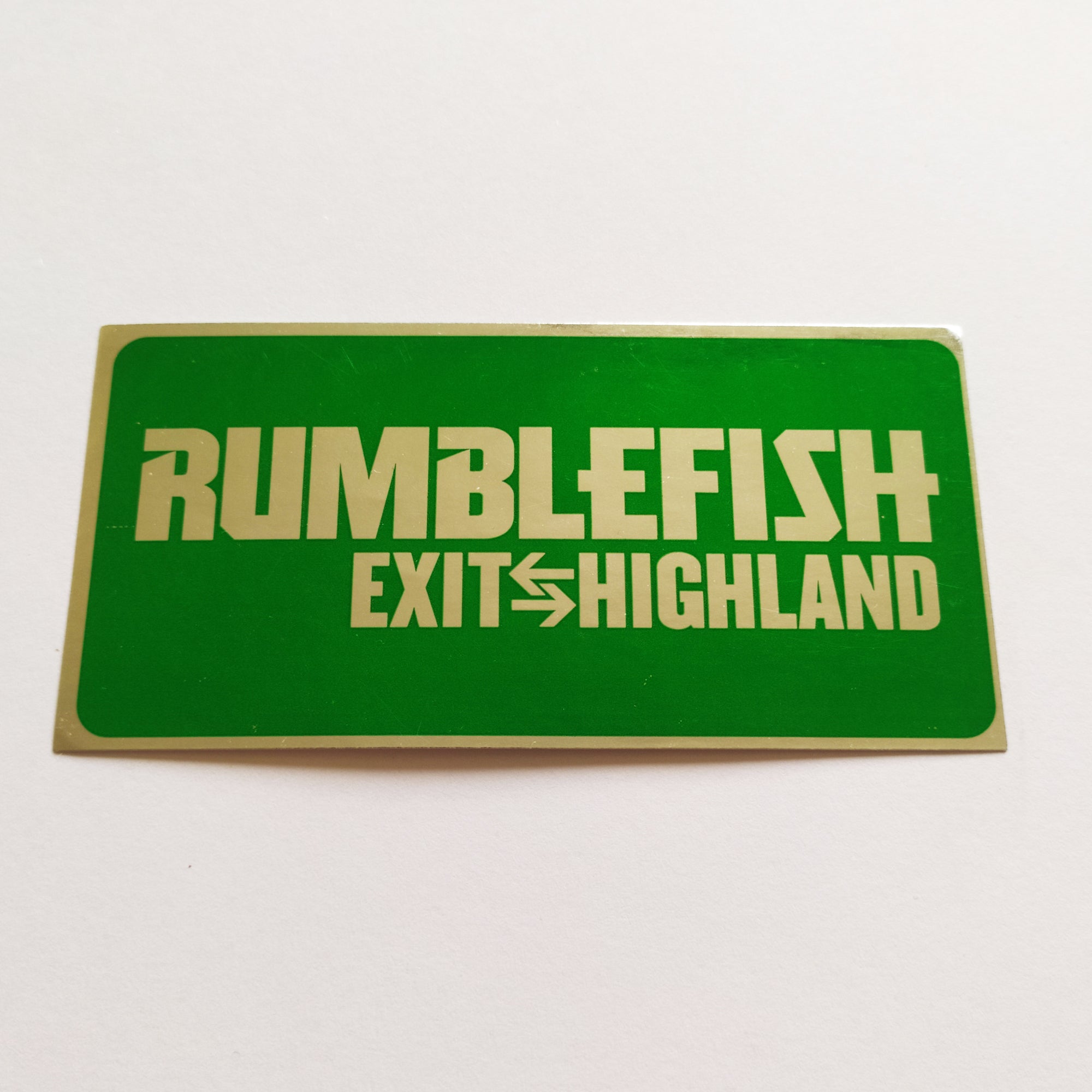 Rumblefish - Exit Highland Music Sticker - SkateboardStickers.com