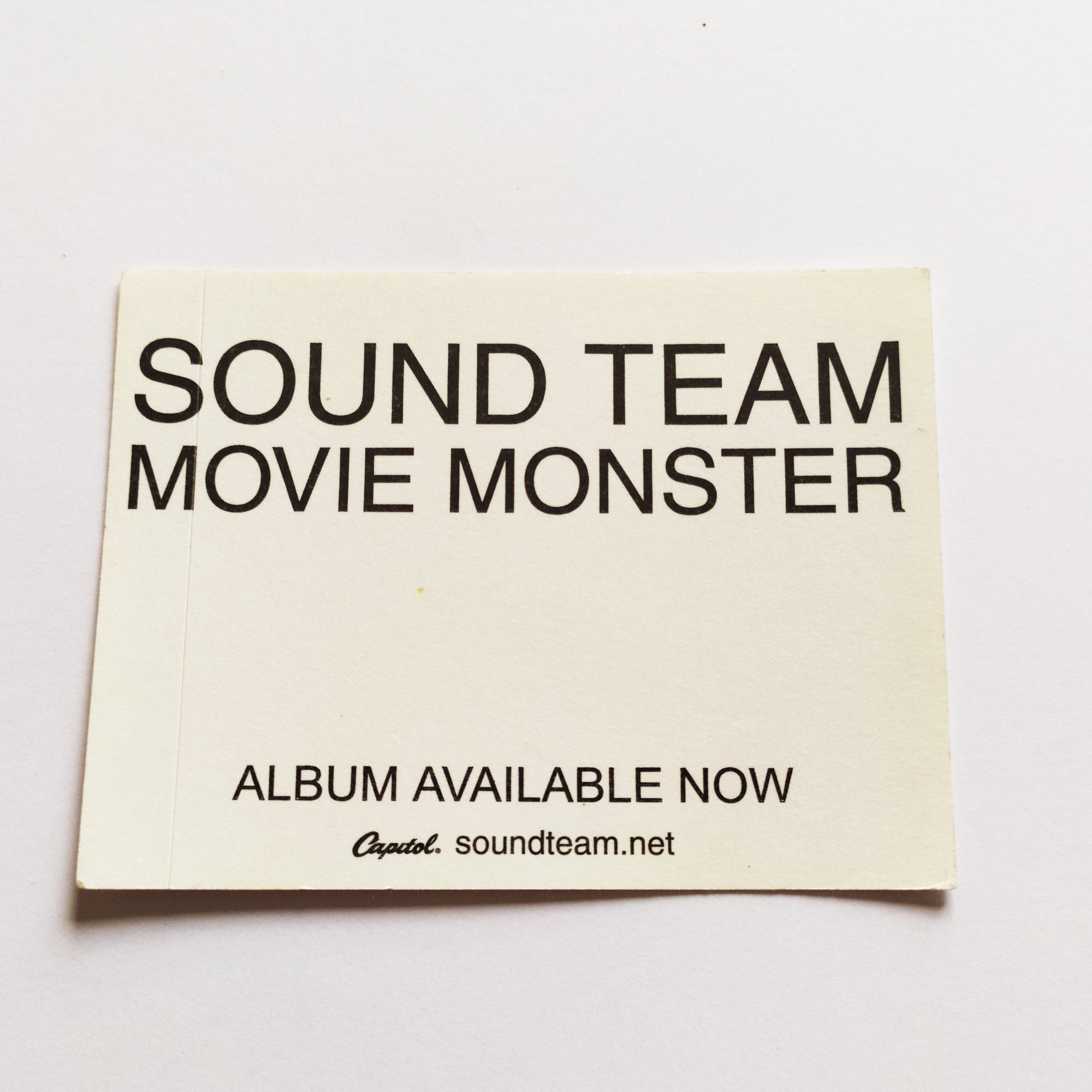 Sound Team - Movie Monster Music Sticker - SkateboardStickers.com