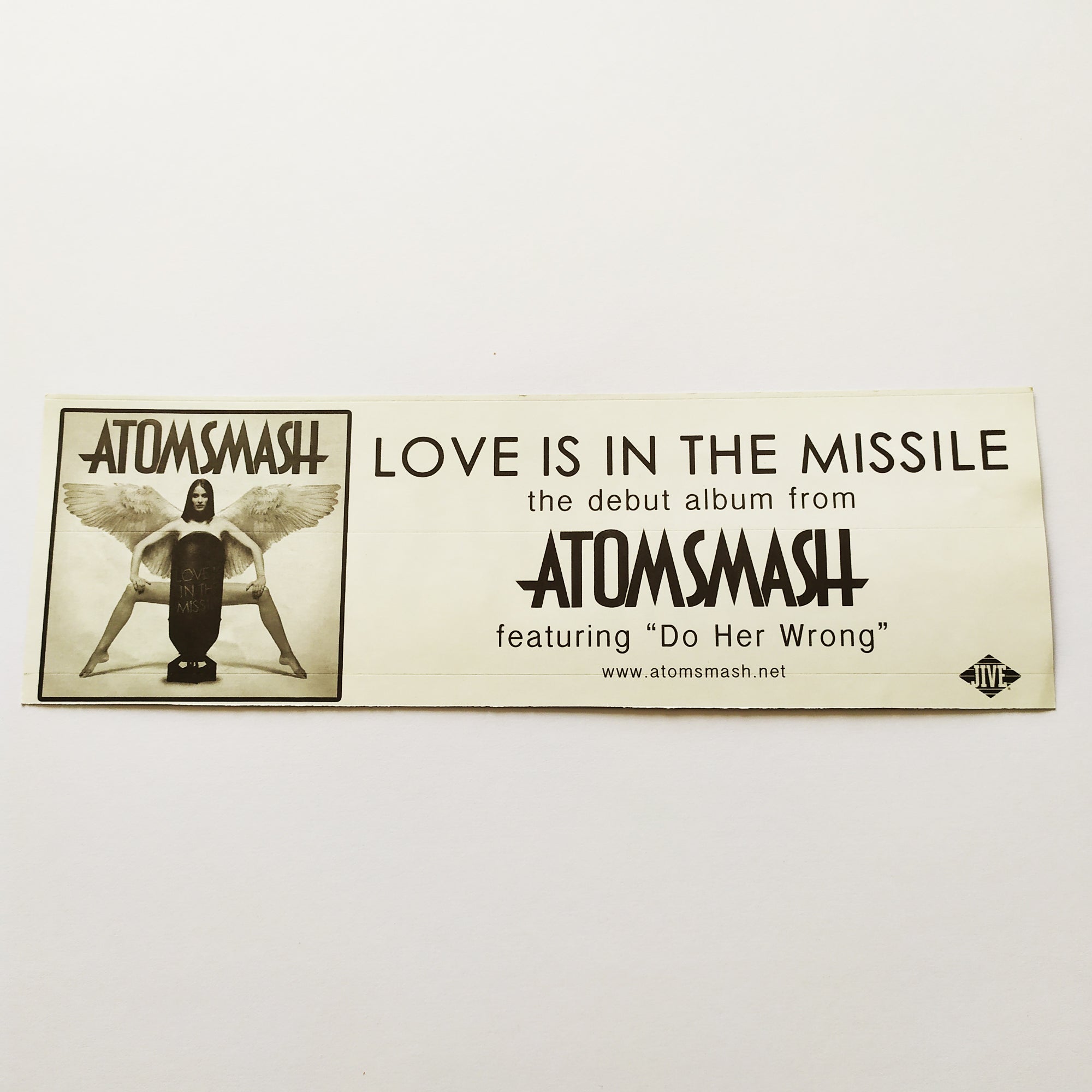 Autosmash - Love Is In The Missile Music Sticker - SkateboardStickers.com