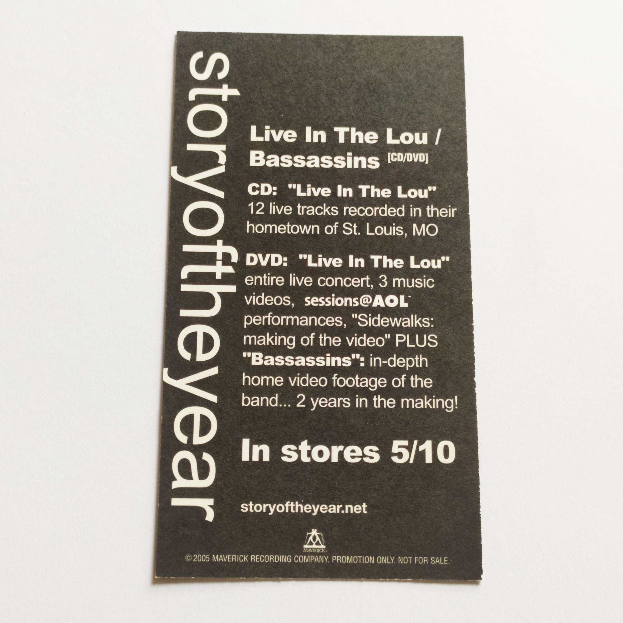 Story Of The Year - Live In The Lou / Bassassins Music Sticker - SkateboardStickers.com