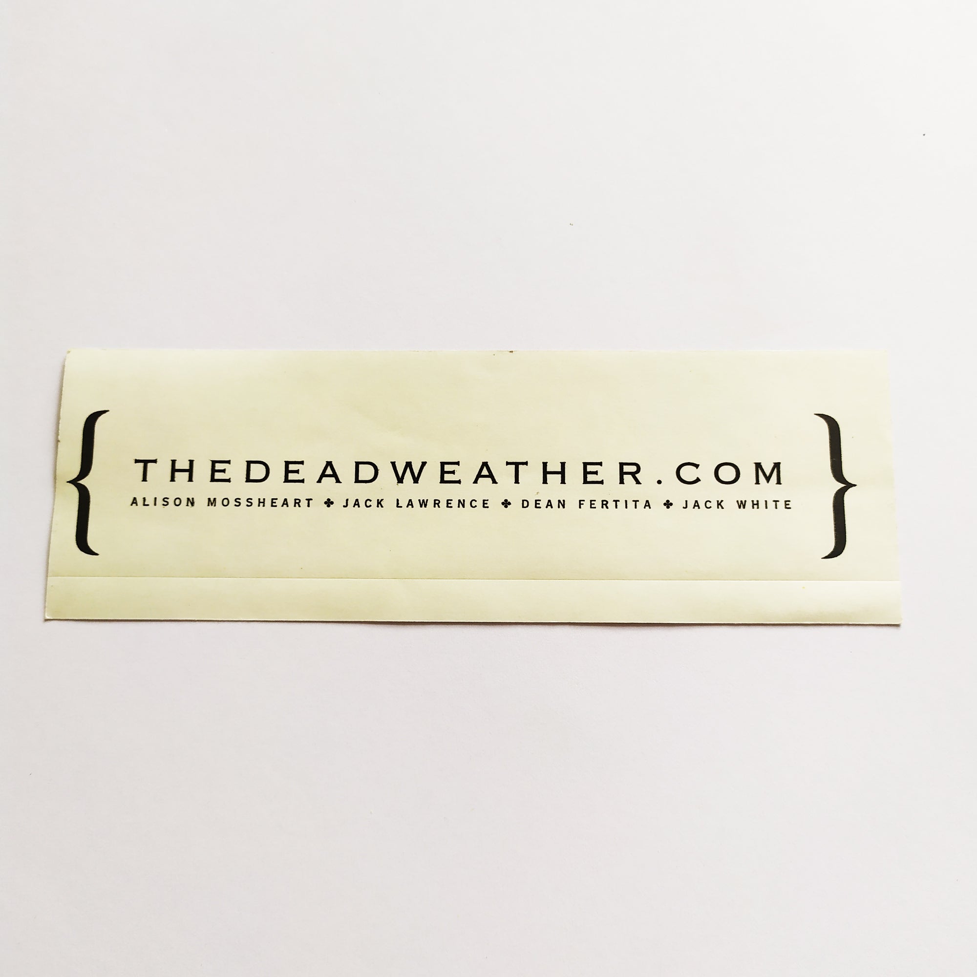 Dead Weather - Treat Me Like Your Mother Music Sticker - SkateboardStickers.com