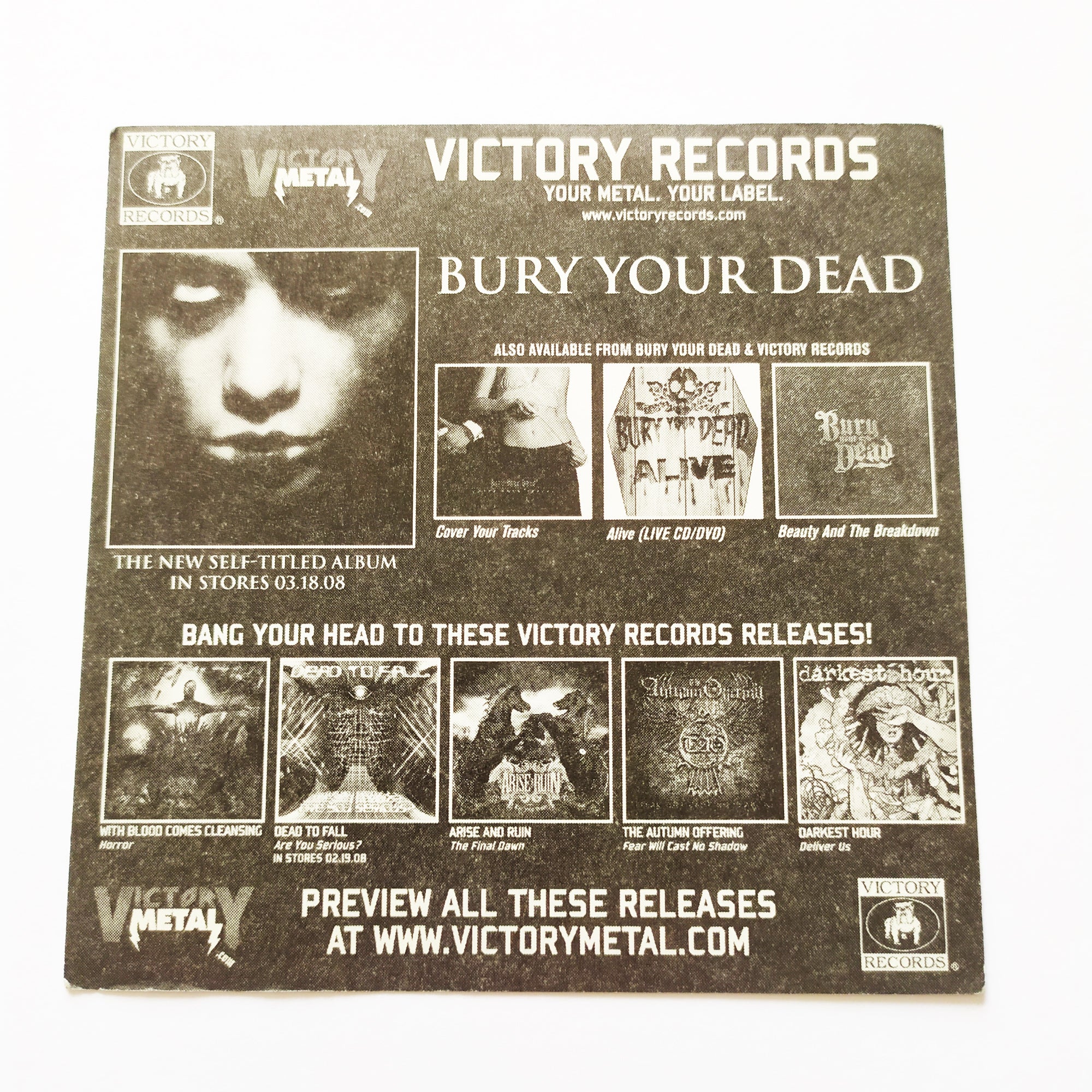 Bury Your Dead Music Sticker - SkateboardStickers.com