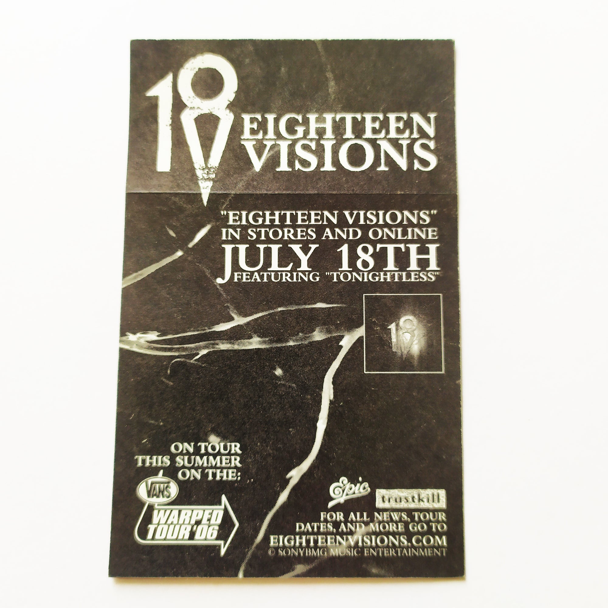 18 Visions - Eighteen Visions Music Sticker - SkateboardStickers.com