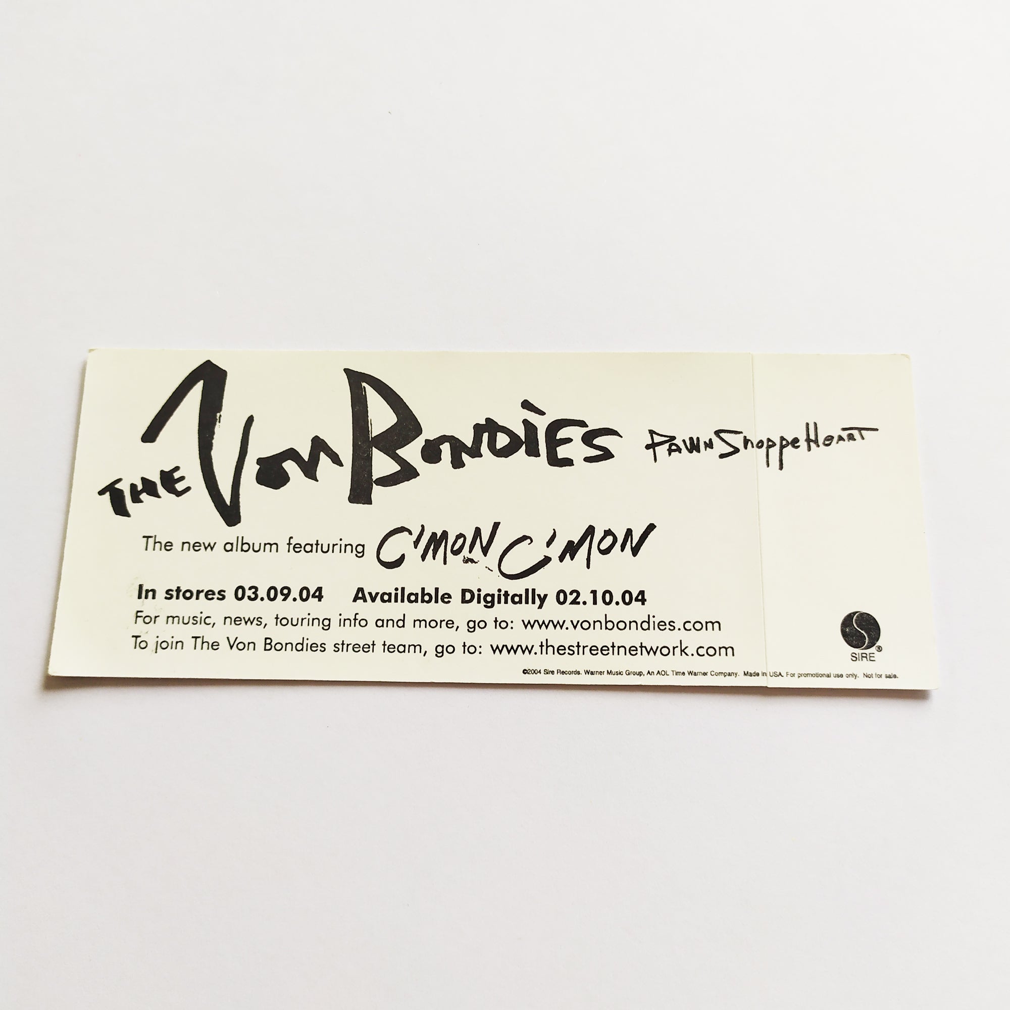 The Von Bondies Music Sticker - SkateboardStickers.com