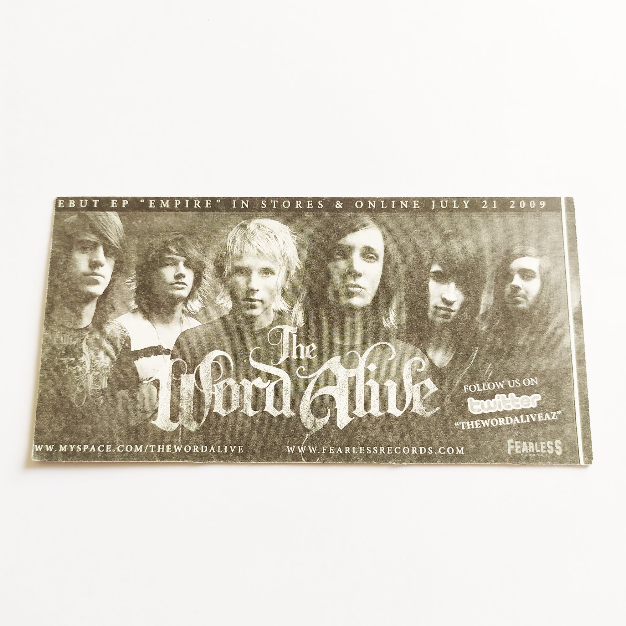 The Word Alive Music Sticker - SkateboardStickers.com