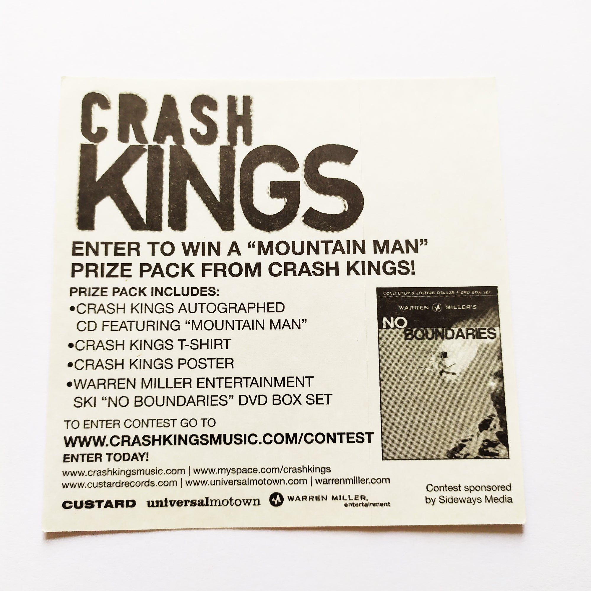 Crash Kings Music Sticker - SkateboardStickers.com