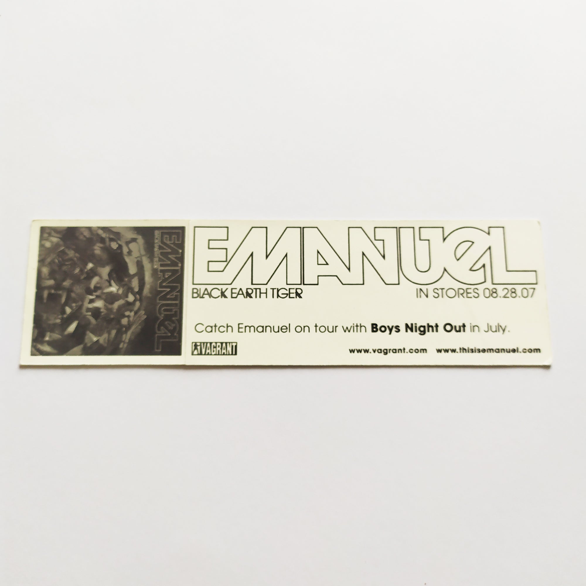 Emanuel - Black Earth Tiger Music Sticker - SkateboardStickers.com