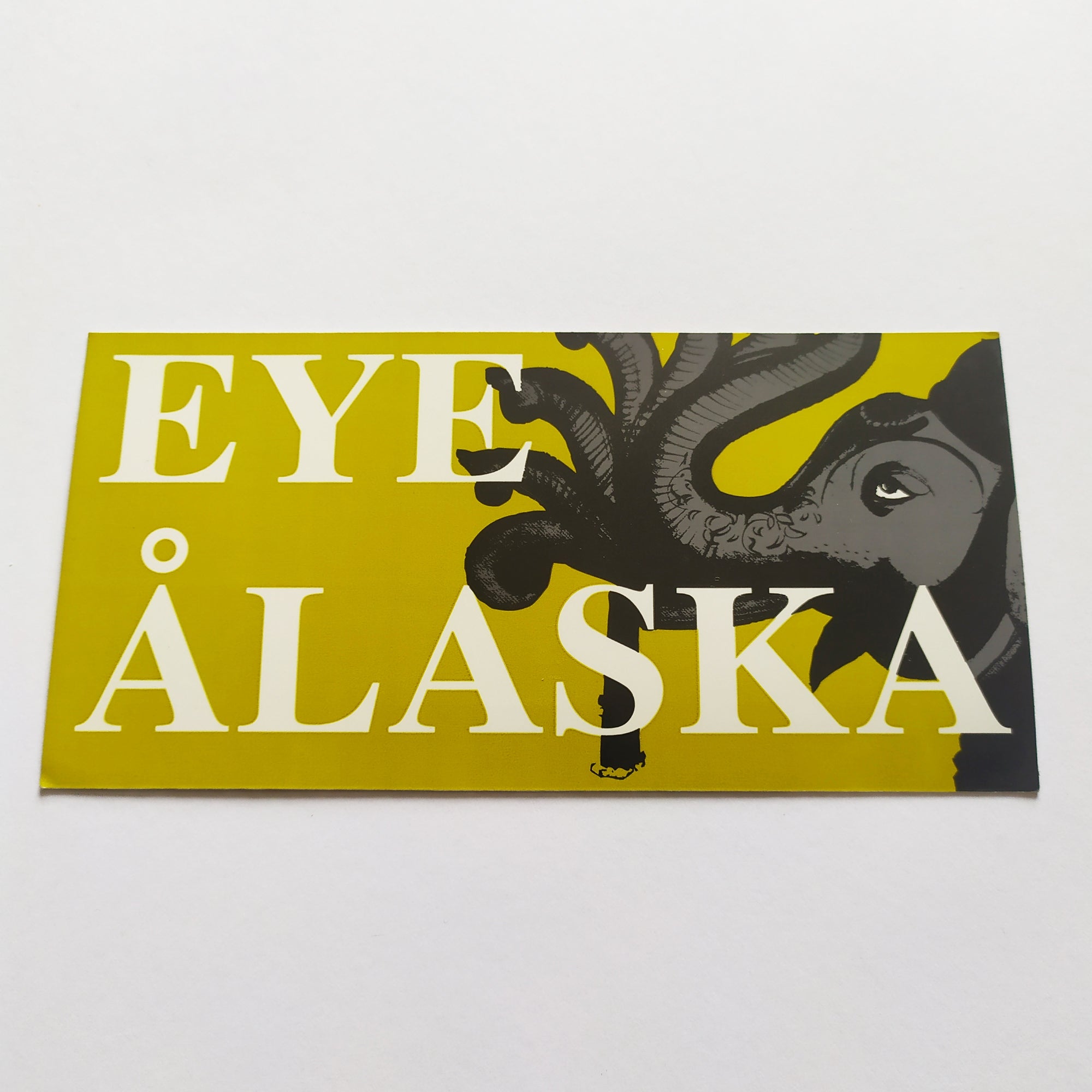 Eye Of Alaska - Yellow & Elephant Music Sticker - SkateboardStickers.com