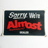 Almost Skateboards Dealer Window Sticker (slight damage - see descriptioin)