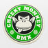 Cheeky Monkey BMX Sticker - Monkoffee Green - SkateboardStickers.com