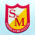 S&M Die Cut Red/Yellow Classic Shield BMX Sticker / Decal - medium - SkateboardStickers.com