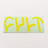 Cult Bikes Yellow Logo BMX Sticker / Decal - SkateboardStickers.com