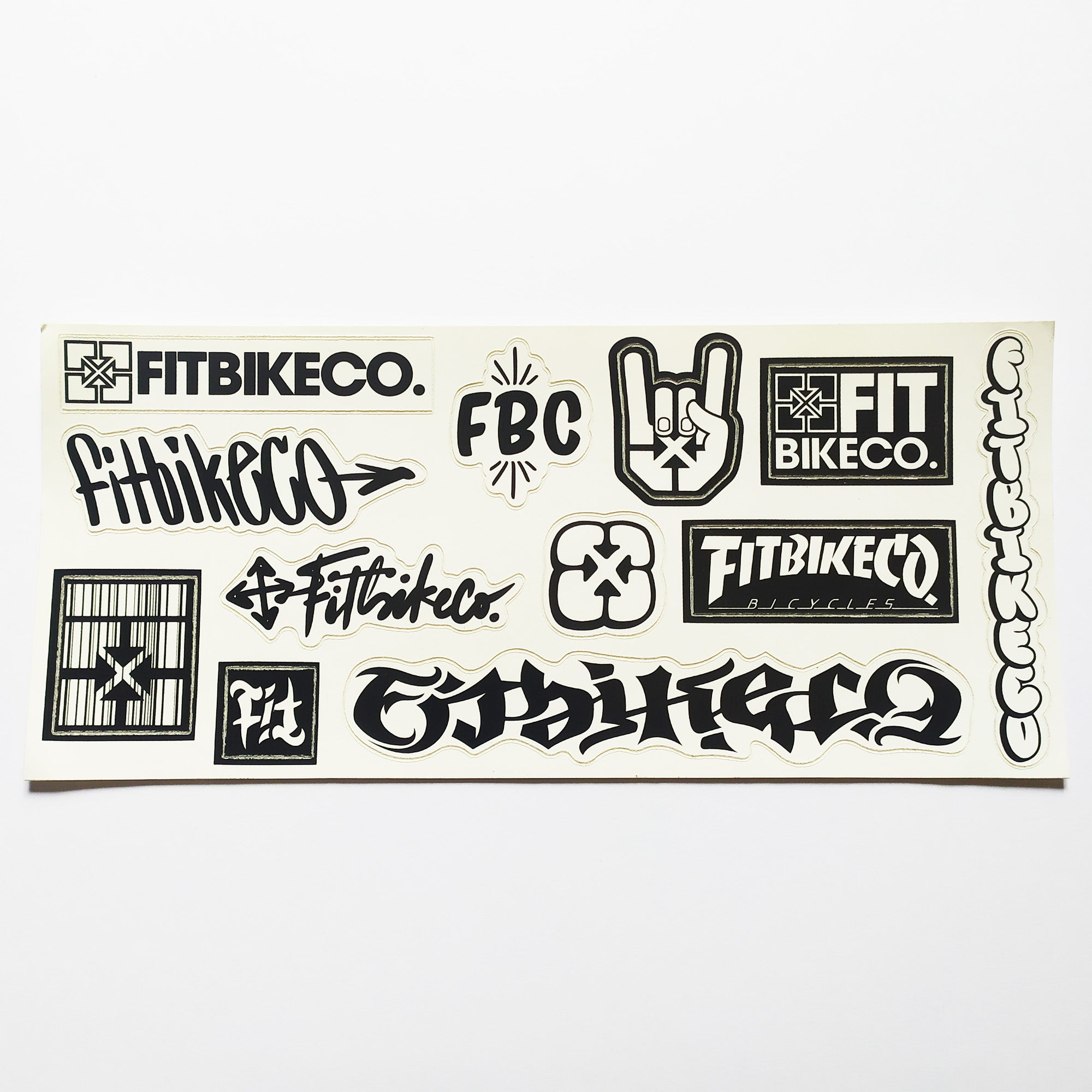 Fit Bike Co. BMX Sticker / Decal Sheet - 12 Stickers - SkateboardStickers.com