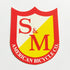 S&M Die Cut Red/Yellow Classic Shield BMX Sticker / Decal - reg - SkateboardStickers.com