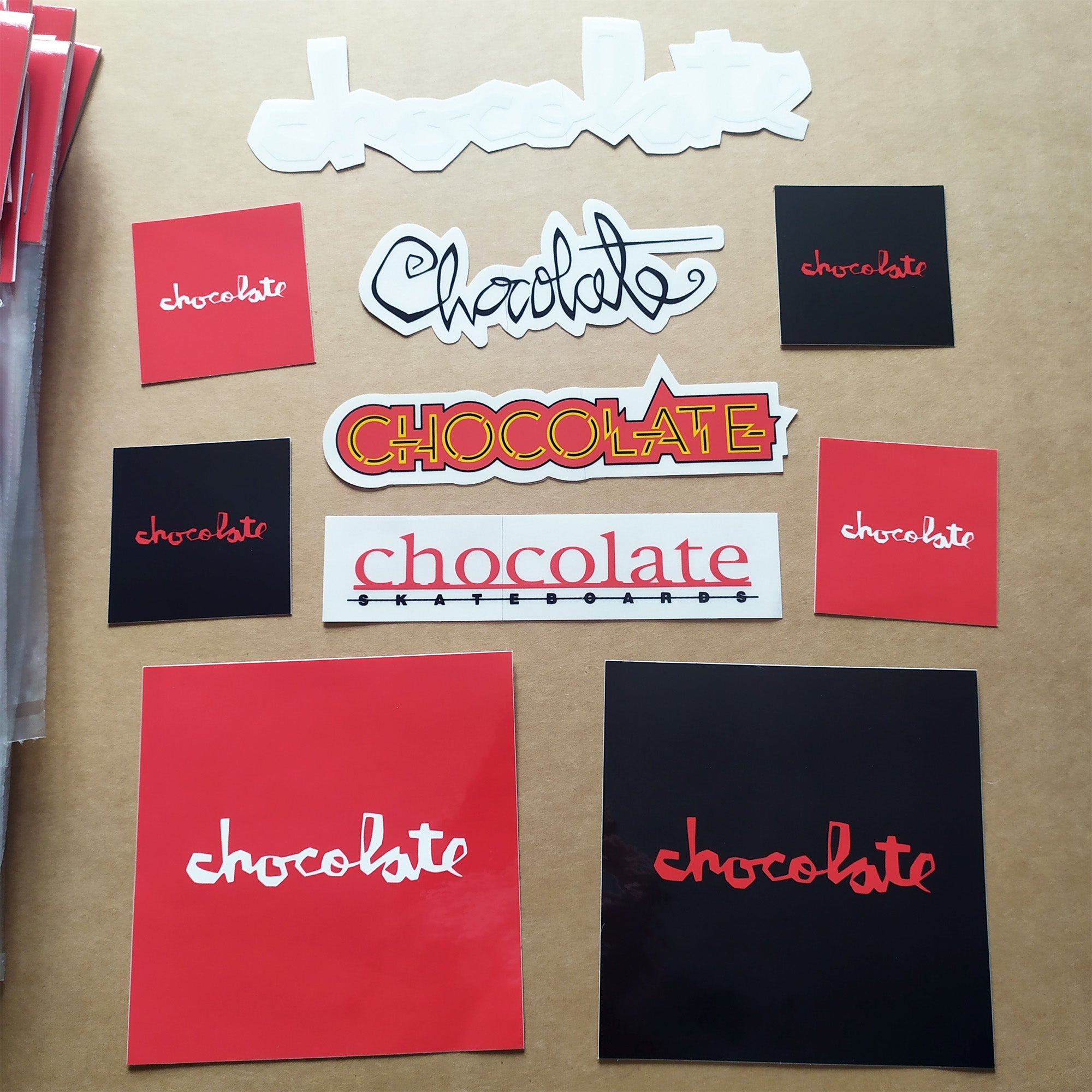 Chocolate Skateboards - Heritage Sticker Pack - 10 Skate Stickers - SkateboardStickers.com