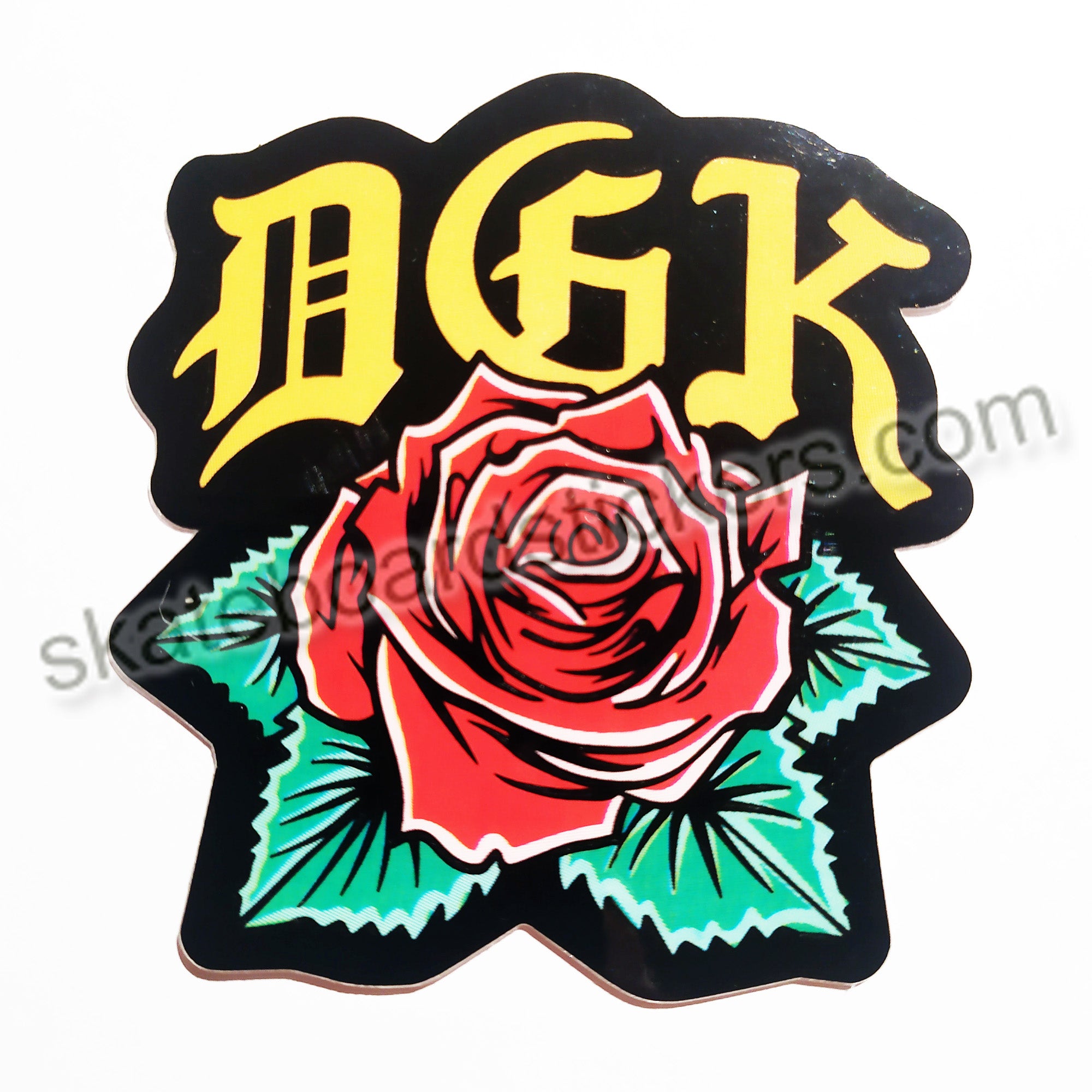 DGK / Dirty Ghetto Kids "Rosa" Skateboard Sticker - 7.5 cm x 7 cm approx