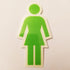 Girl Skateboards Sticker - Green