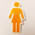 Girl Skateboards Sticker - Orange