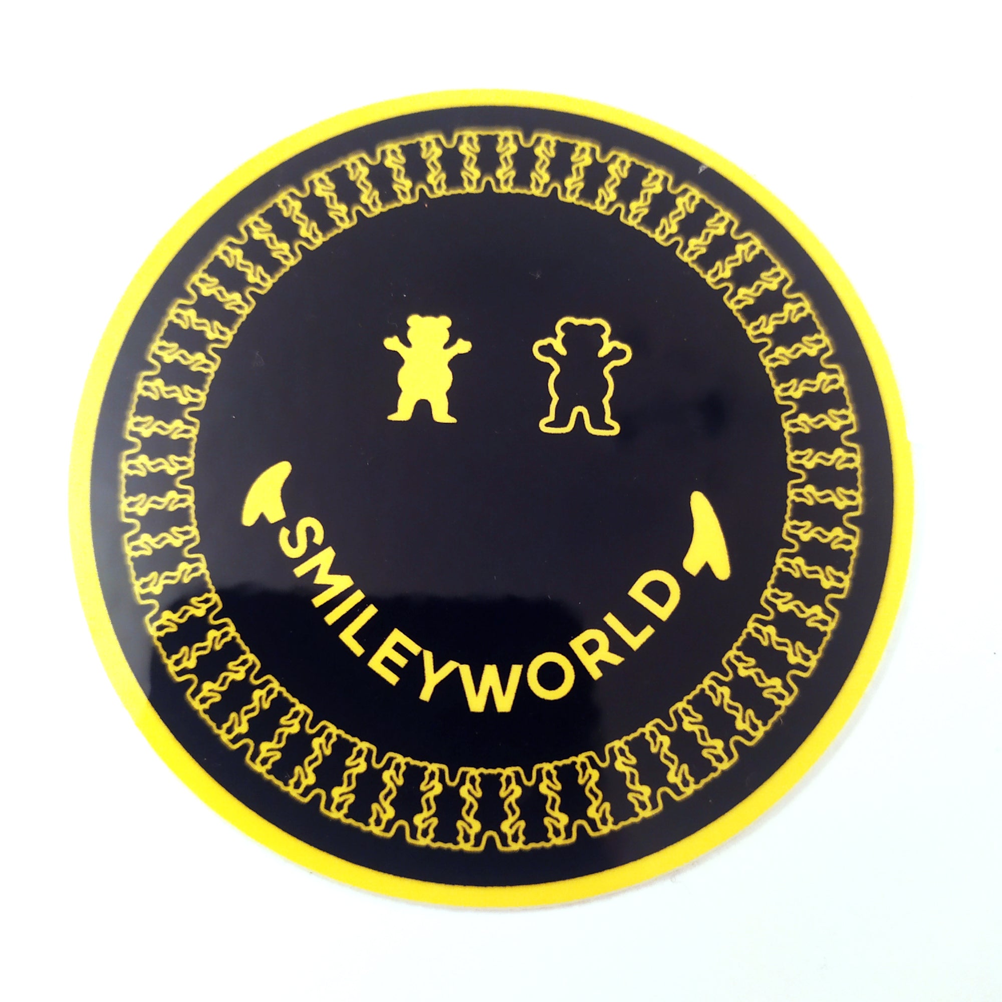 Grizzly x Smiley World Skate Sticker