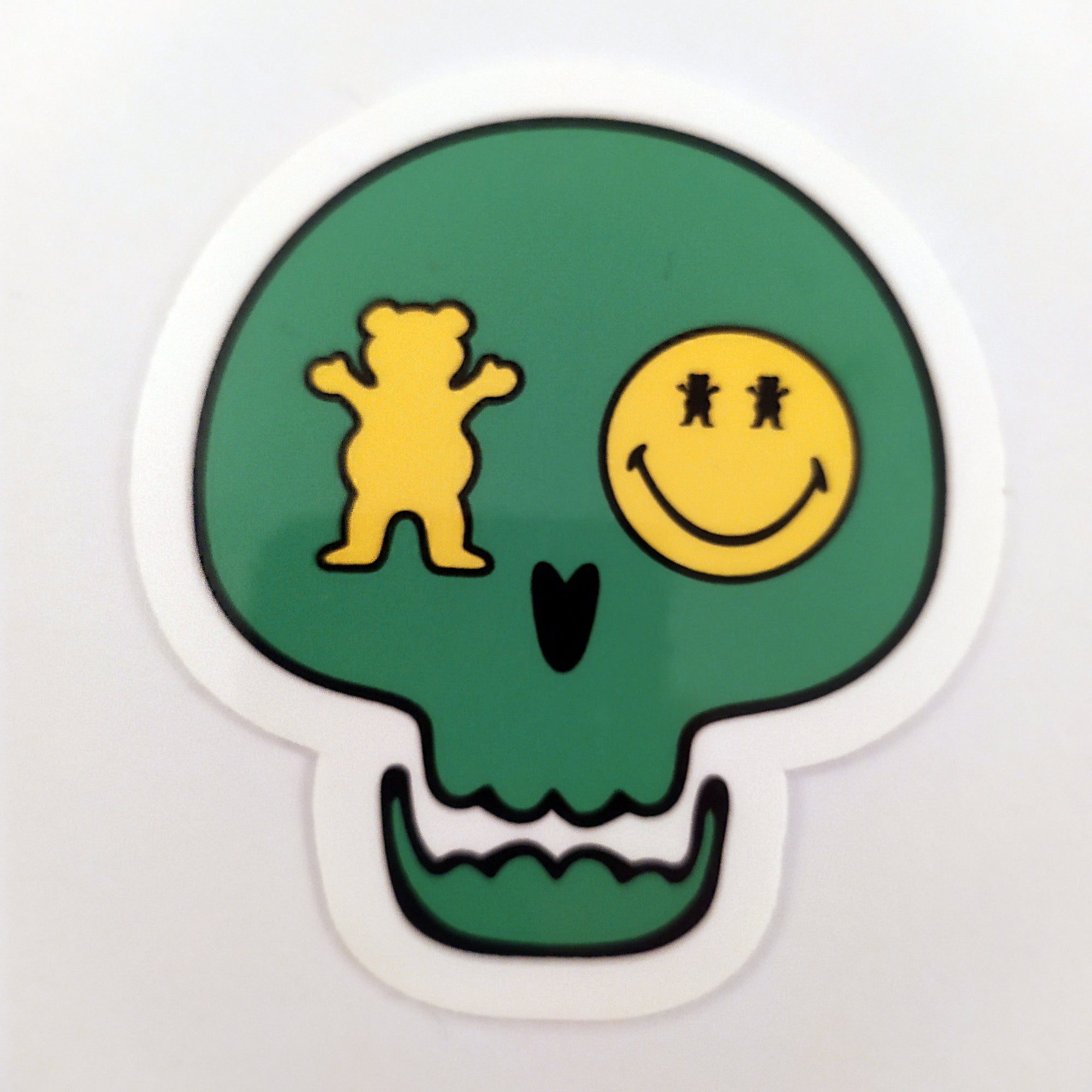 Grizzly x Smiley World Skate Sticker