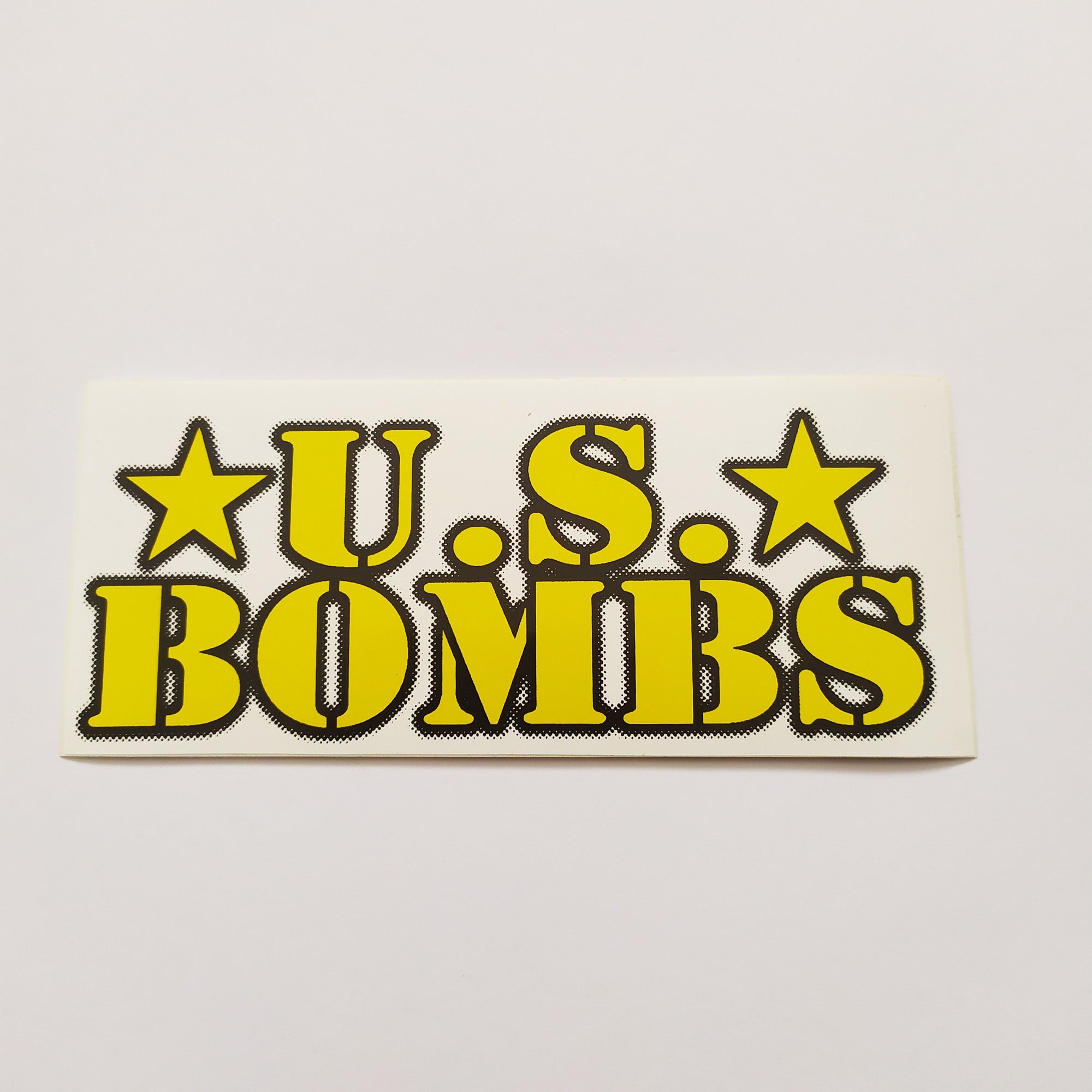 US Bombs (Duane Peters) "Covert Action" Punk Rock Band Album Music Sticker - SkateboardStickers.com