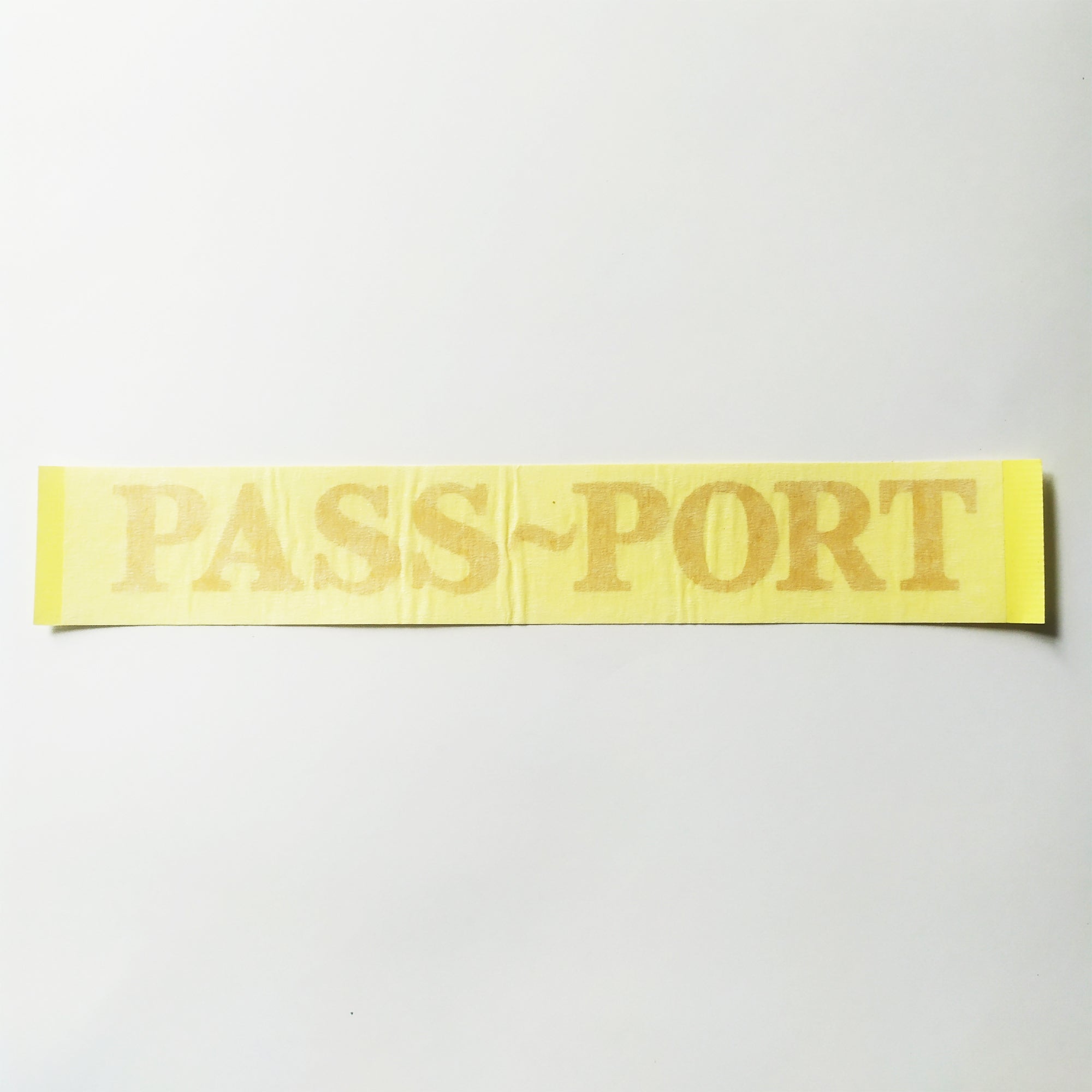 Pass~Port Sticker - Gold - RUB ON STYLE DECAL