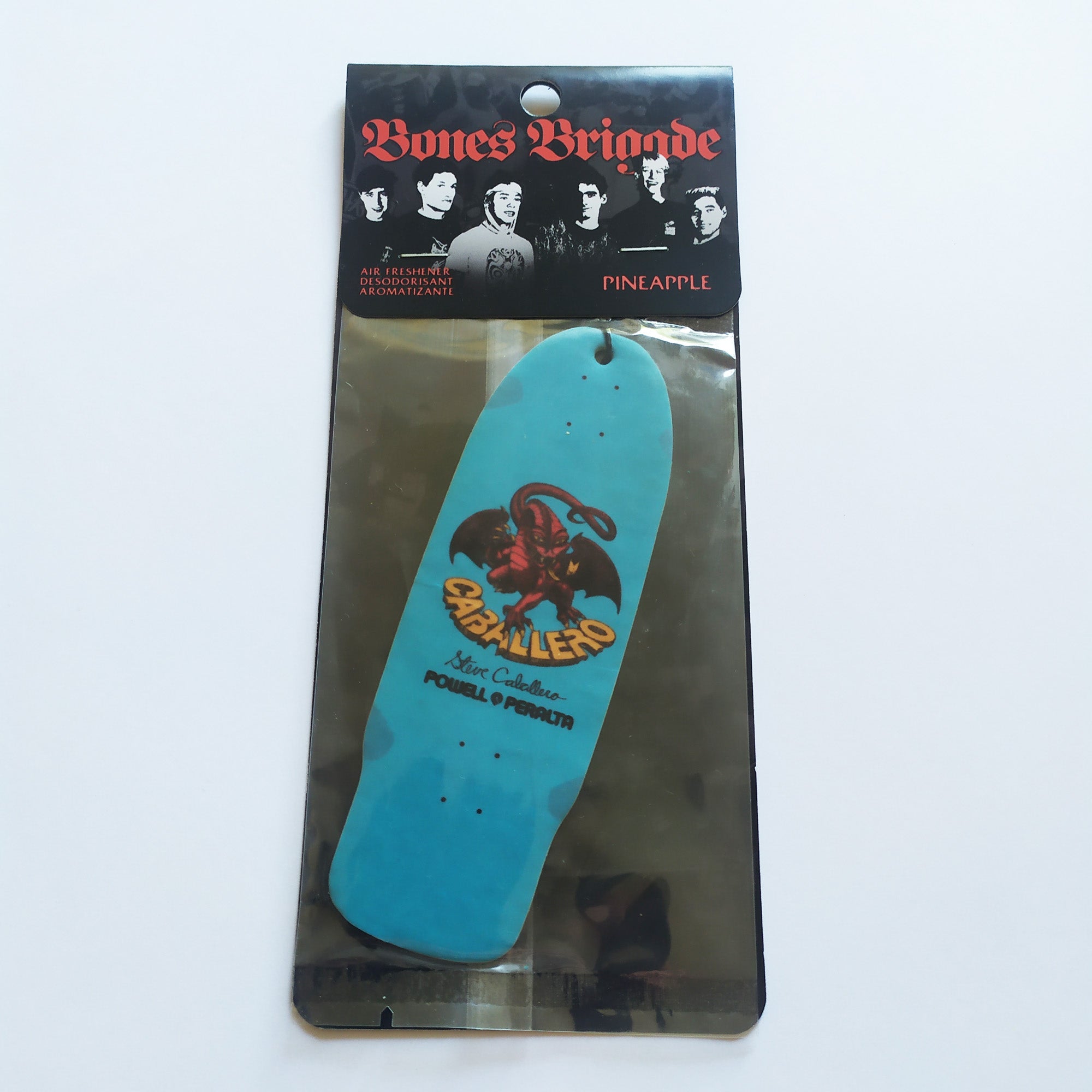 Powell Peralta Air Freshener - Steve Caballero (Pineapple Scent) - SkateboardStickers.com