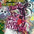 Powell Peralta, Lance Mountain "Future Primitive" Skateboard Sticker in Pink. 11.5cm x 9cm approx - SkateboardStickers.com