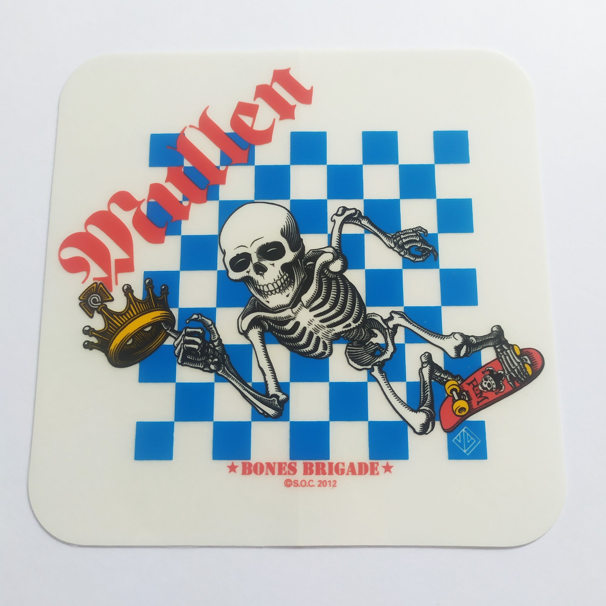 Powell Peralta, Rodney Mullen "Chess" Skateboard Sticker. 11cm x 11cm approx