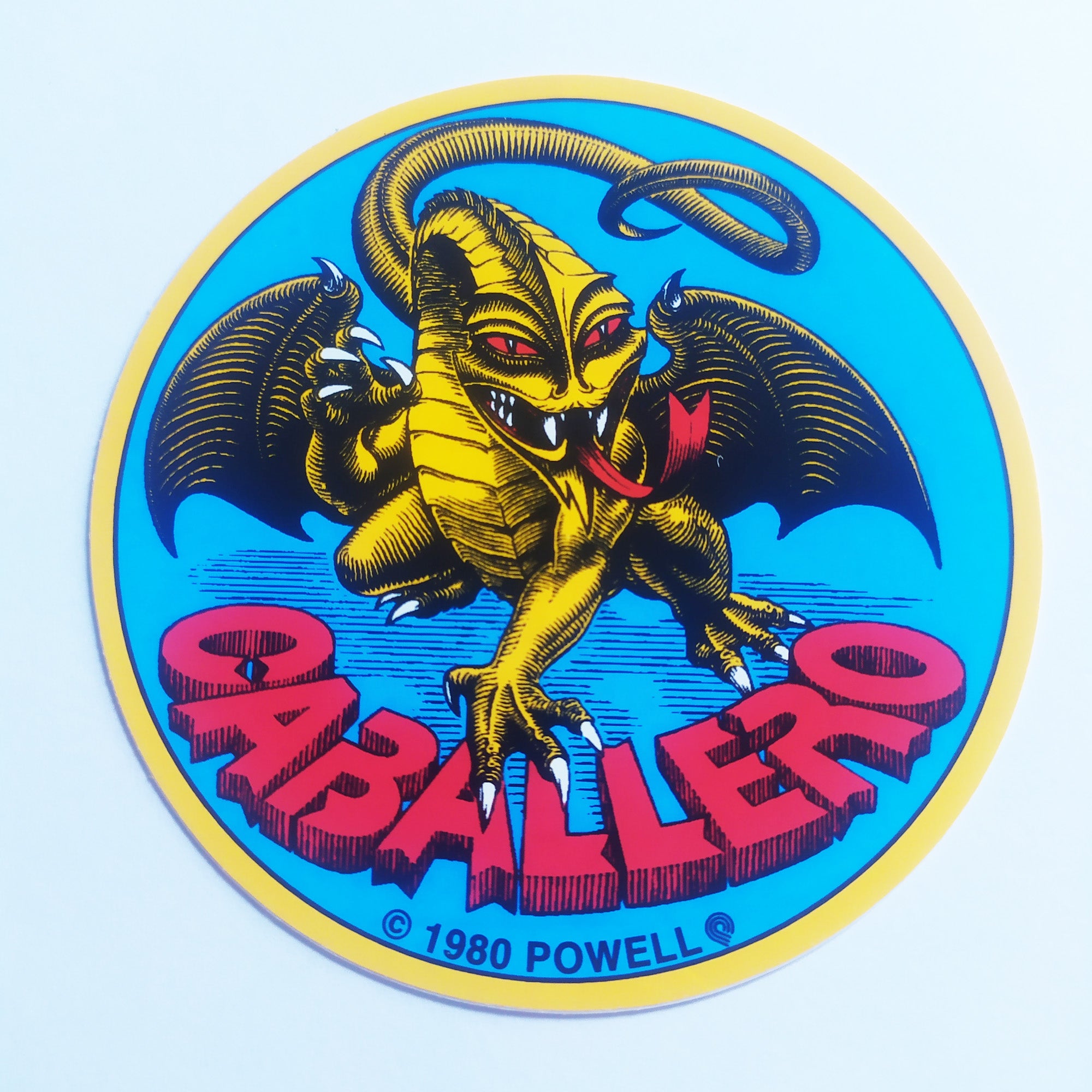 Powell Peralta, Steve Caballero "OG Dragon" Skateboard Sticker. 9cm x 9cm approx