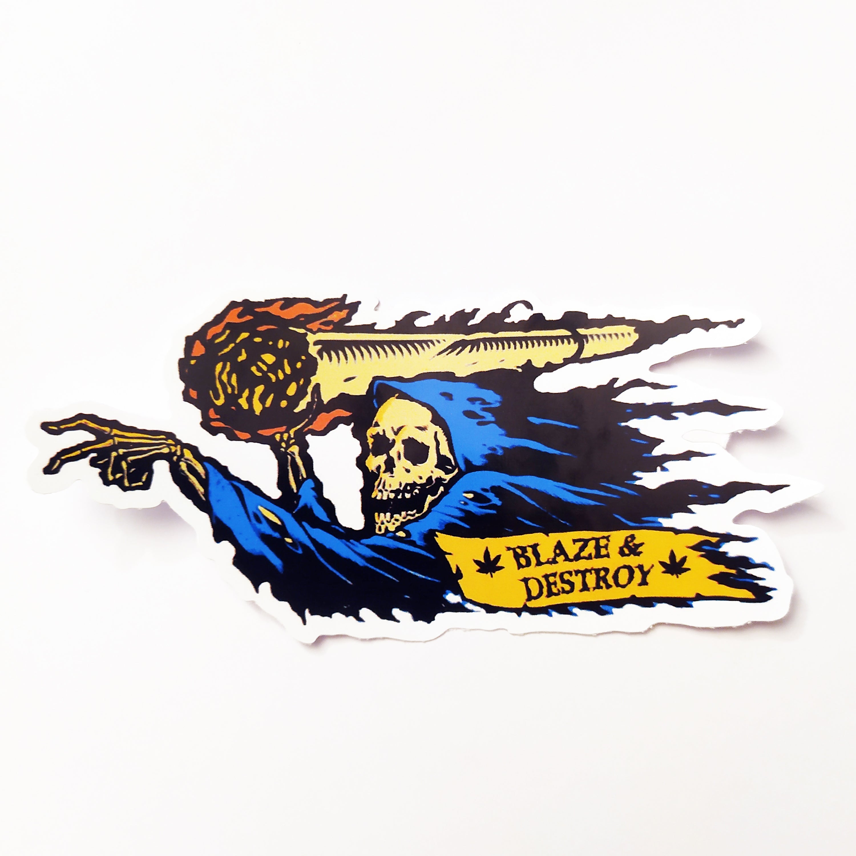 Razortailed Skate Sticker - "Blaze & Destroy"