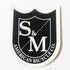 S&M Die Cut Black/White Shield BMX Sticker / Decal - 6 cm