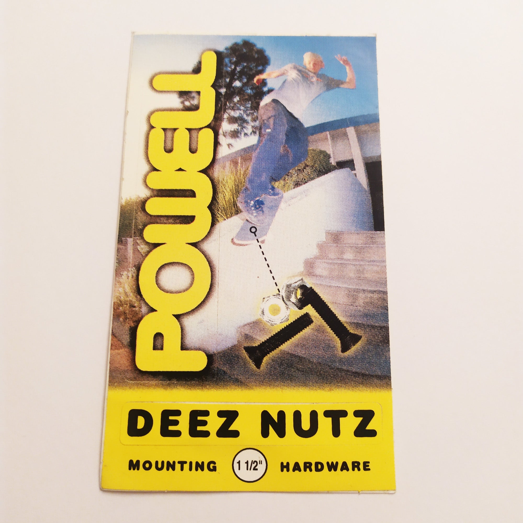 Powell Peralta "Deez Nutz" Skateboard Sticker. Original from the 90s! - SkateboardStickers.com