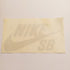 Nike SB RUB-ON Skateboard Sticker Silver - SkateboardStickers.com