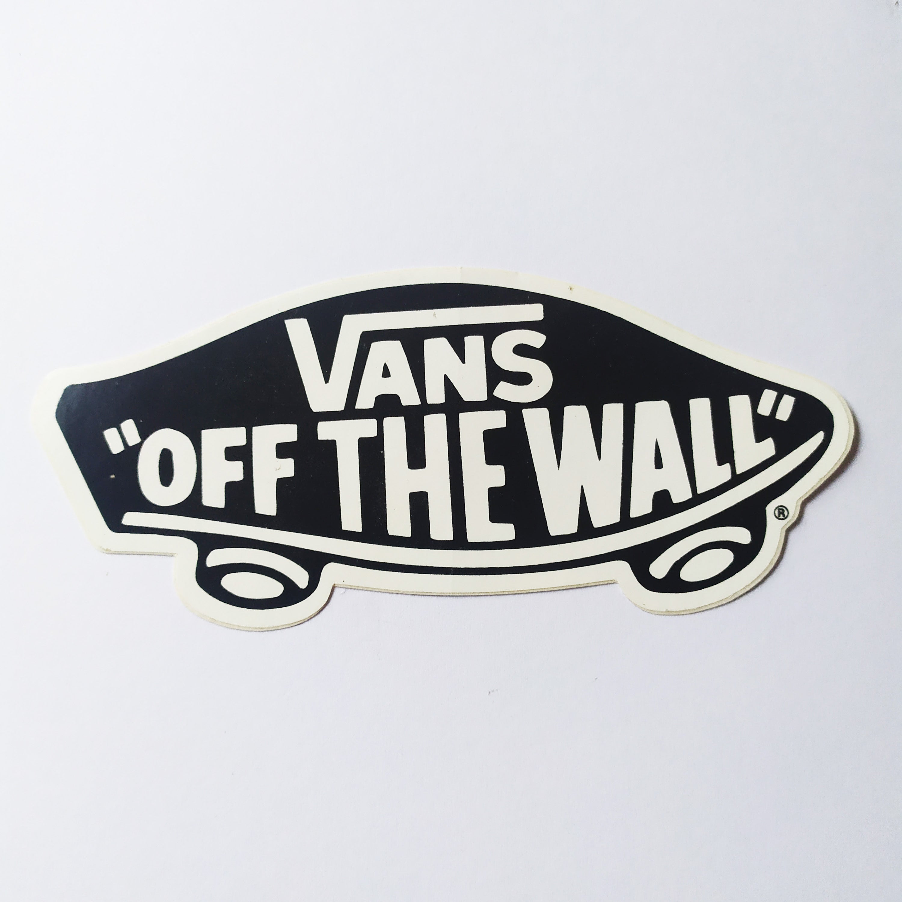 Vans Shoes "Off The Wall " Skateboard Sticker - Black