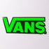 Vans Shoes "Off The Wall " Skateboard Sticker - Red