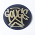 Gouge Skate Sticker - Black/Silver