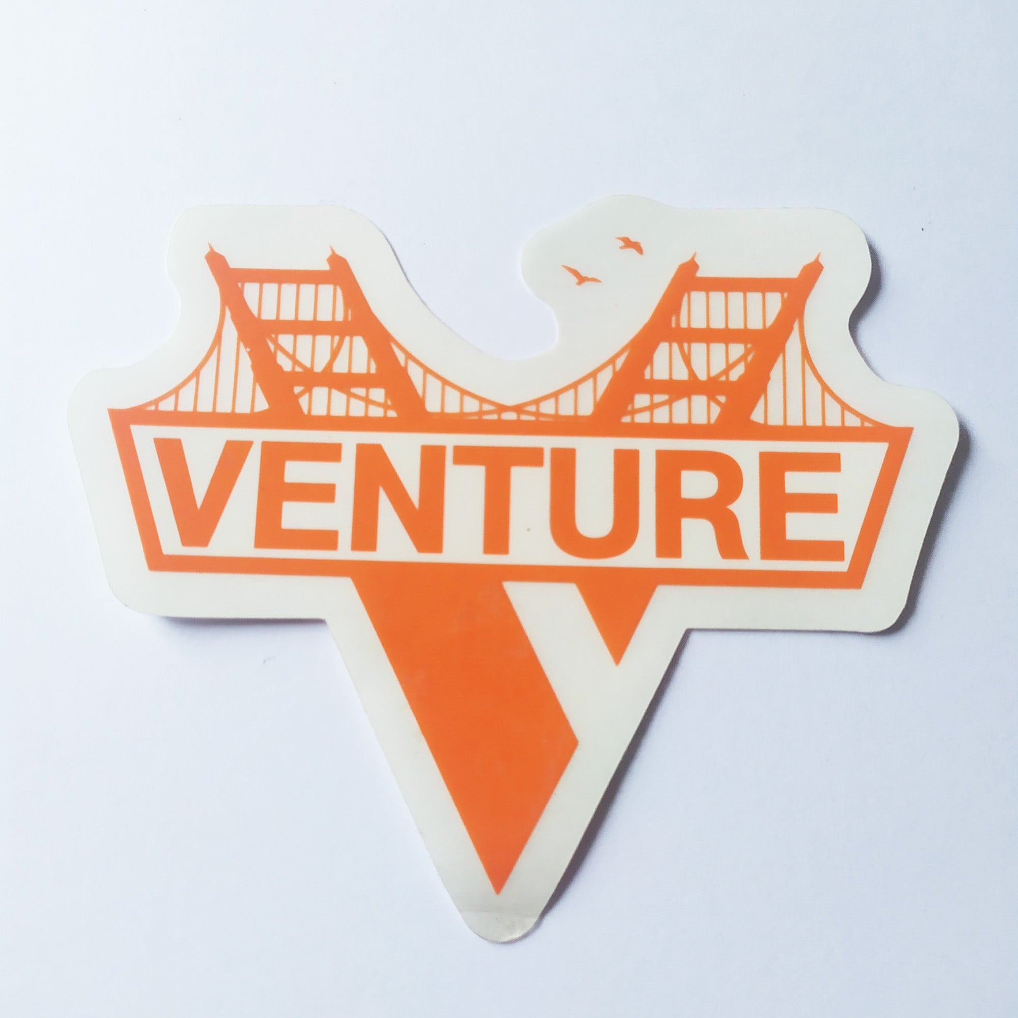 Venture Trucks "Golden Gate" Skateboard Sticker (creased)