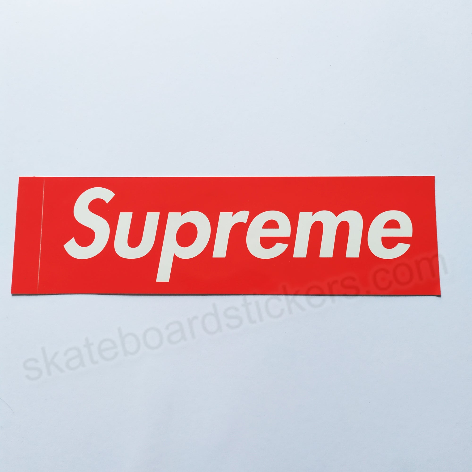 Supreme Box Logo Skateboard Sticker - SkateboardStickers.com