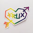 Krux Trucks Skateboard Sticker - "Heart" - SkateboardStickers.com