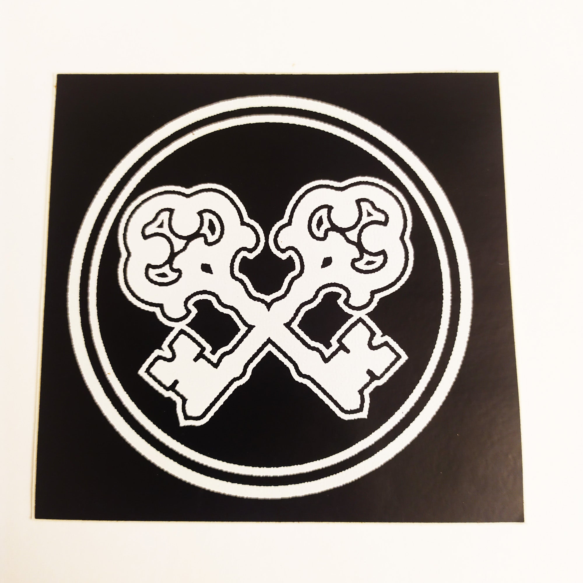 Skeleton Key Skateboard Sticker - SkateboardStickers.com