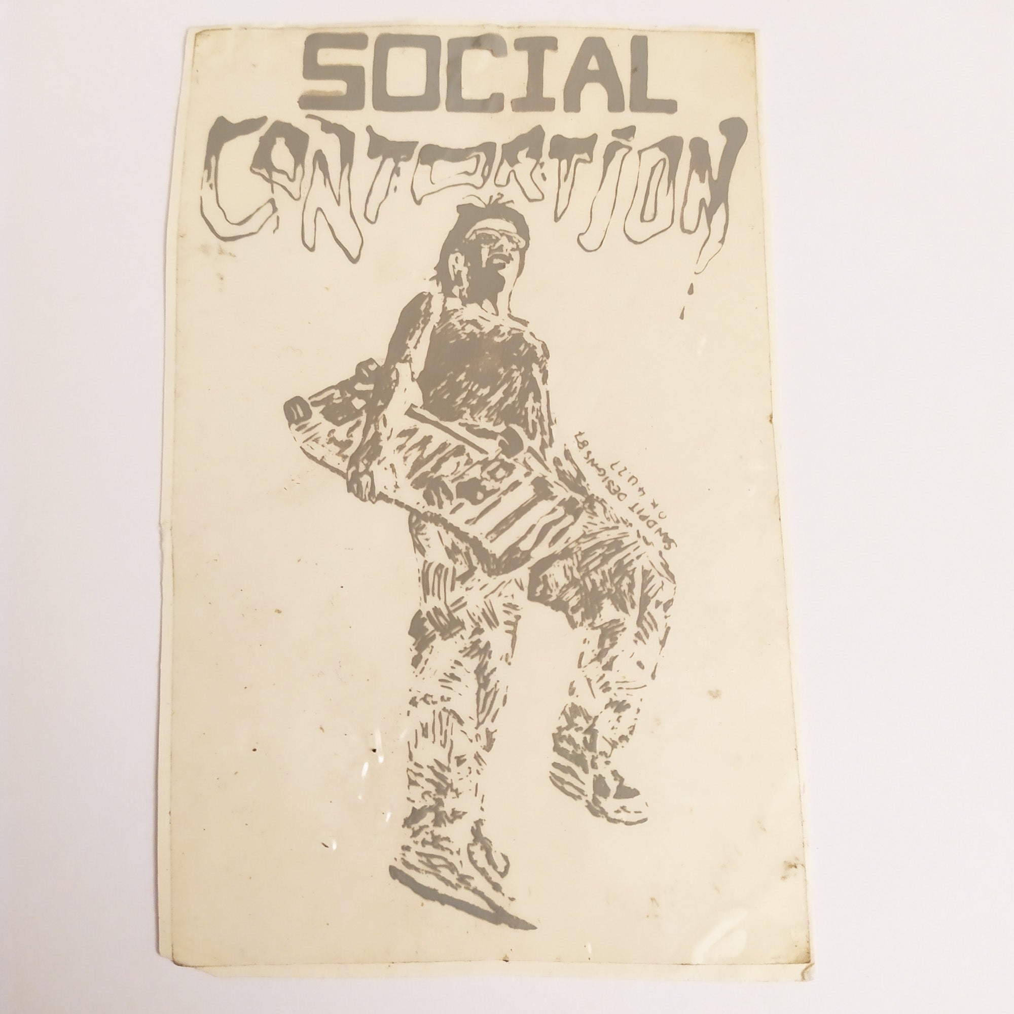 Social Contortion Old School Skateboarding Sticker - SkateboardStickers.com