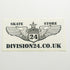 Division 24 Skate Shop Sticker - SkateboardStickers.com