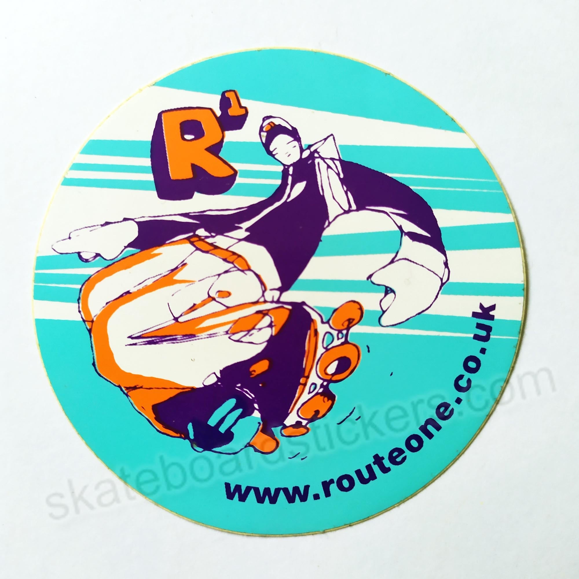 Route 1 Skate Shop Rollerskates Sticker